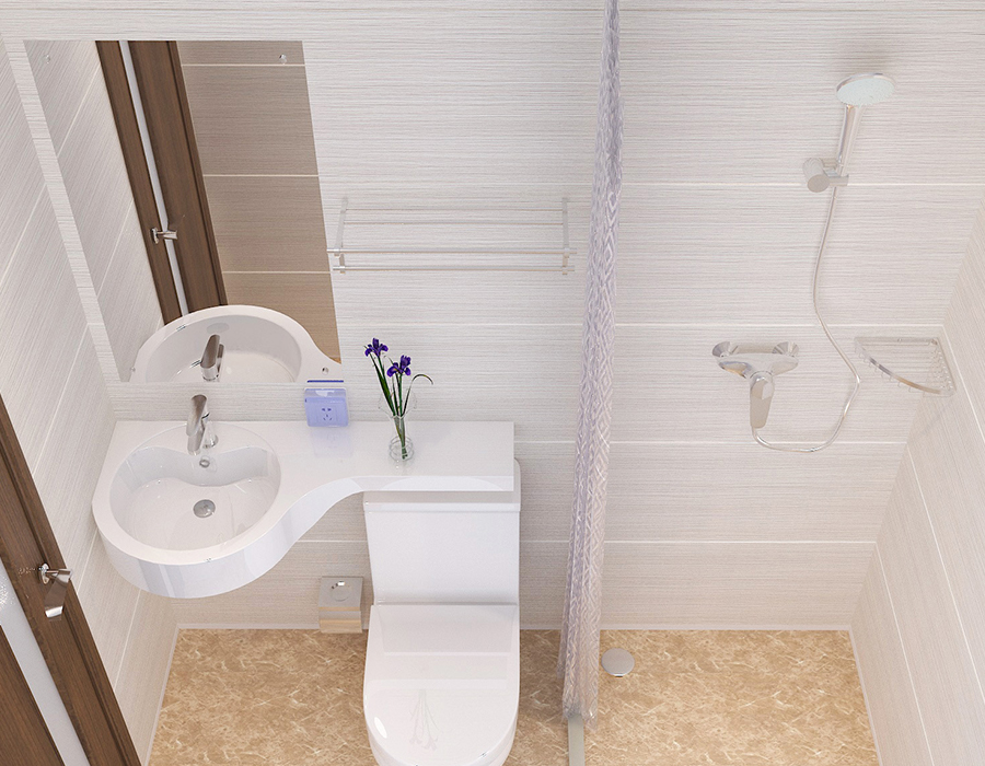 Hotel Modular Badrum med Full PEC Resin Fiber Panel Construction