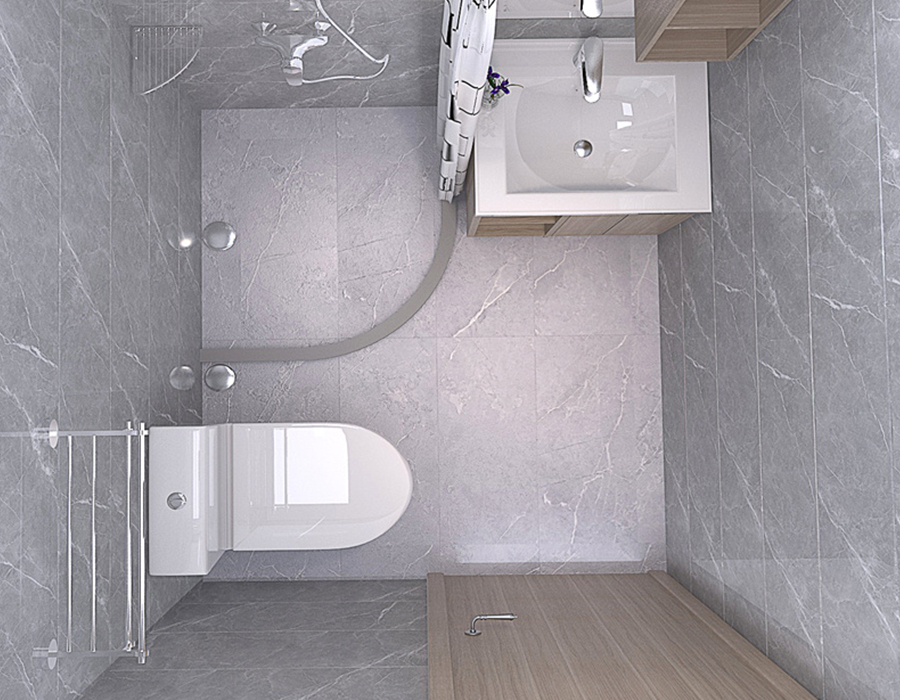 PEC Resin Fiber Panel Integrated Apartment Badrumsenhet