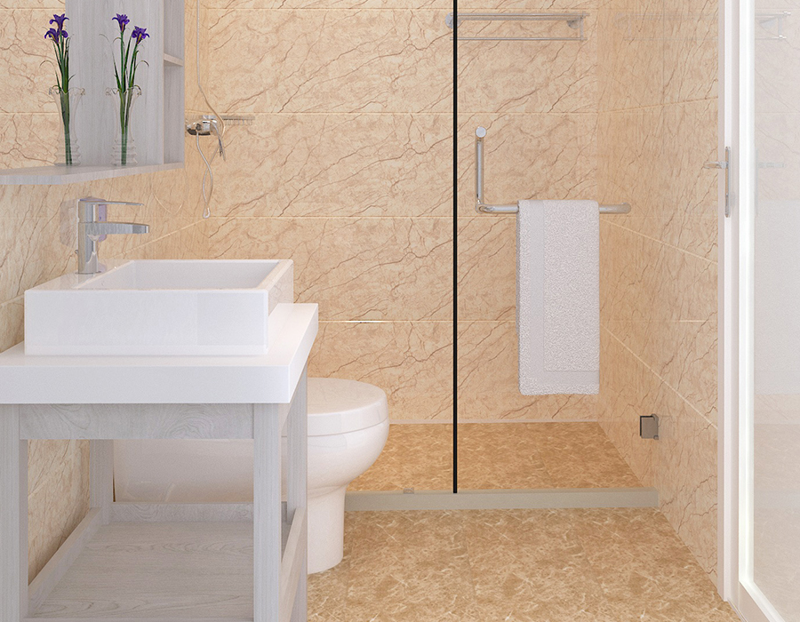 Prefabricerad sovsal badrumsenhet med komplett PEC Resin Fiber Panel System