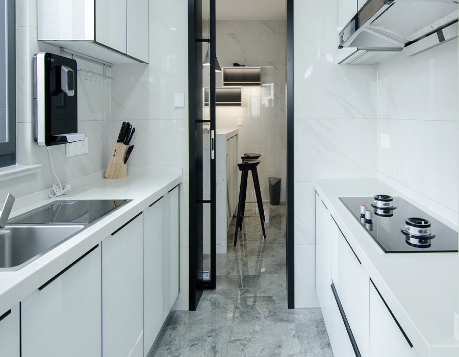 Keramiska plattor Prefab modulära köksenheter